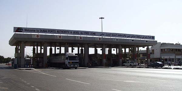 На КПП Jebel Ali Free Zone